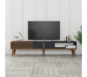 Mueble tv milan alt antracita nogal