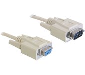 Delock cable de extensión serie rs-232 macho de 9 pines > hembra de 9 pines, cable de 1 m