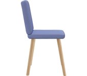 Pack 4 uds sillas de comedor | silla de cocina tela azul jeans cfw44532