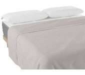 Nalui funda de edredón cama 135/140 gris 100% algodón 180 hilos, suave, transpirable, lavable a 30ºc