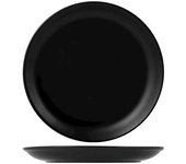 3x platos de porcelana ø 23 cm, negro h&h