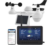 Vevor estación meteorológica wifi 7 en 1 sensor inalámbrico con pantalla tft