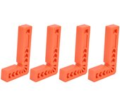 Cuadrados de plástico tipo l, multiusos, gran practicidad, posicionador de plástico en ángulo recto para cajones de 6 pulgadas y 150 mm