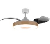 Cecotec ventilador de techo con luz energysilence aero 4280 invisible whitewood cecotec