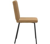Pack 4 uds sillas de comedor | silla de cocina terciopelo marrón cfw74082