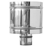 Chimenea de 4 vientos con base redonda galvanizadadiam. 120