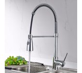 Mezclador de fregadero de cocina con ducha grifo de fregadero de isla profesional cromado