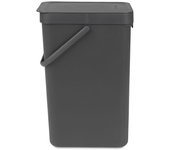 Cubo reciclaje sort & go' gris marca brabantia