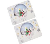 Tapis de kitchen antidérapant pour bar à café, 2 pezzi, tapis adsorbente per comptoirs, machines à café, 3.5mm, style de noël 1