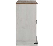 Aparador | aparador de comedor | armario de cocina halden 2 puertas correderas blanco 112x40x80 cm cfw74310