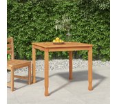 Vidaxl mesa de comedor de jardín madera maciza de teca 85x85x75 cm