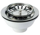 Escurridor fregadero cesta pp/inox 11/2f + tapa rejilla cesta