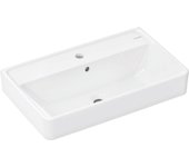Hansgrohe xanuia q lavabo compacto, con agujero para grifo, con rebosadero, 650x390mm, blanco, 60617450
