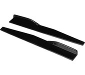 Faldón lateral para coche de 29,3 pulgadas, divisores de balancín, protector antiarañazos universal, piezas modificadas en negro brillante