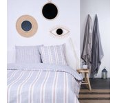 Juego de cama azul 220 x 240 cm.