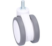 Rueda giratoria universal de 4 pulgadas tpr m12, silenciosa, accesorio para equipos
