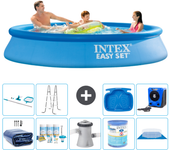 Paquete de piscina - intex - alrededor - 305x305x61 cm + accesorios a510