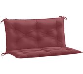 Cojines banco jardín 2 uds | cojín exterior tela rojo tinto melange 100x50x7 cm cfw64164