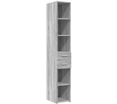 Aparador | aparador de comedor | armario de cocina de madera de ingeniería gris sonoma 30x42,5x185 cm cfw75512