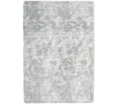 Alfombra de pelo largo navarra gris claro 200x290 cm poliéster