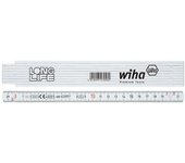 Wiha mètre pliant longlife® 2 m métrique, 10 branches (27057) blanc