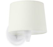 Faro conga - aplique de pared con pantalla blanca, e27