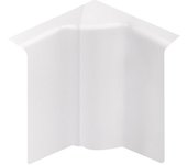 Esquina interior blanca para zócalo, h.11,5 x d.5,5 cm