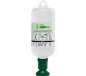Botella de lavaojos esterilizada de 500 ml con solución salina al 0,9%