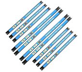Imanes para herramientas set de 10 barras magnéticas 6x46 y 4x61cm para herramientas soporte taller