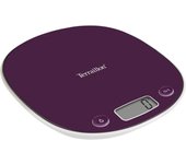 Báscula de cocina electrónica - terraillon - macaron ciruela - capacidad 5 kg - diseño elegante