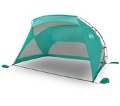 Tienda de playa 185t poliéster verde agua 274x178x170/148 cm