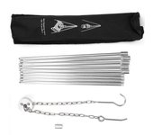 Parrilla con trípode extraíble de aleación de aluminio, juego de barbacoa para exteriores, picnic, cocina, camping