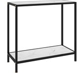 Maison exclusive - mesa de consola blanco vidrio templado 80x35x75 cm