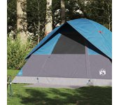Tienda de campaña familiar iglú 6 personas impermeable azul