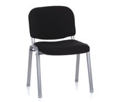 Silla de confidente xt 600 negro/plateado hjh office