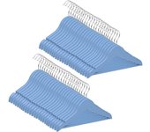 Com-fort house | percha madera cadete | percha infantil | color azul|con muescas antideslizantes | 30 x 1.2 x 22 cm | pack 21 unidades |