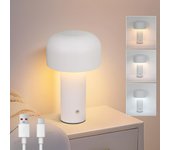 Zmh lámpara de mesa led inalámbrica de 2 w, recargable, regulable, moderna, de metal, para sala de estar.