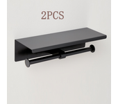 Auralum max 2pcs puerta de papel con perforado para el baño superior - acero inoxidable 304, - doble pared negra puerta enrollable para el baño
