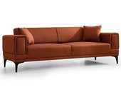 Sofá-cama de 3 plazas horizon rojo azulejo