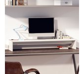 Maison exclusive - soporte de monitor madera maciza de pino blanco 100x27x15 cm