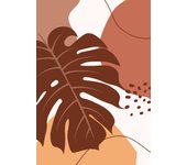 Papel pintado panorámico - hoja boho