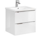 Mueble lavabo individual encastrado 60cm april blanco