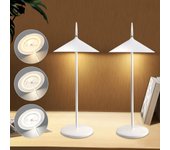 Zmh lámpara de mesa led inalámbrica, recargable, táctil, regulable, moderna, para exteriores, jardín