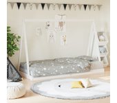 Maison exclusive - estructura de cama para niños madera de pino blanco 90x190 cm