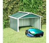 Cobertizo para cortacésped acero galvanizado verde 92x97x63 cm