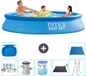 Paquete de piscina - intex - alrededor - 305x305x61 cm + accesorios a479