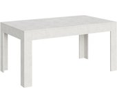 Mesa extensible 90x160/220 cm bibi blanco espatulado