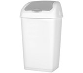Althea cubo de basura enrollable litro 35 blanco y gris heidrun