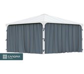 Palram palermo 4300 gazebo grey curtain set