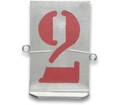 Moldes perforados números de serie 0/9 mm 80